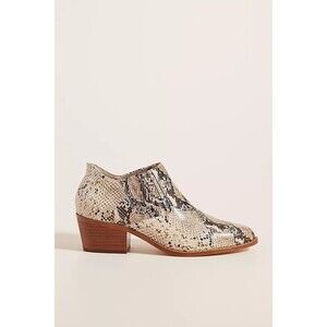 Anthropologie‎ Marion Python Booties Ankle Boots Womens Size 7 W